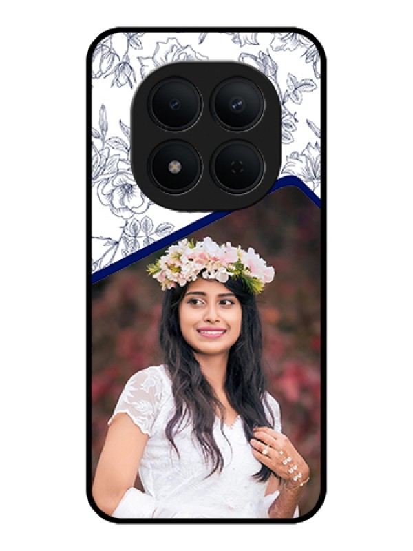 Custom Xiaomi Redmi Note 15 Pro 5G Custom Glass Phone Case - Classy Floral Design