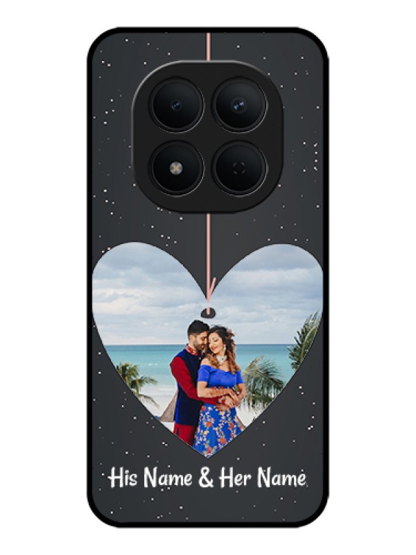Custom Xiaomi Redmi Note 15 Pro 5G Custom Glass Phone Case - Hanging Heart Design