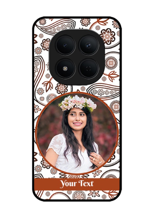 Xiaomi Redmi Note 15 Pro 5G Custom Glass Phone Case - Abstract Flower Design