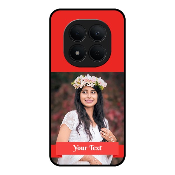 Xiaomi Redmi Note 15 Pro 5G Custom Glass Phone Case - Simple Red Color Design Xiaomi Redmi Note 15 Pro 5G Custom Glass Phone Case - Simple Red Color Design