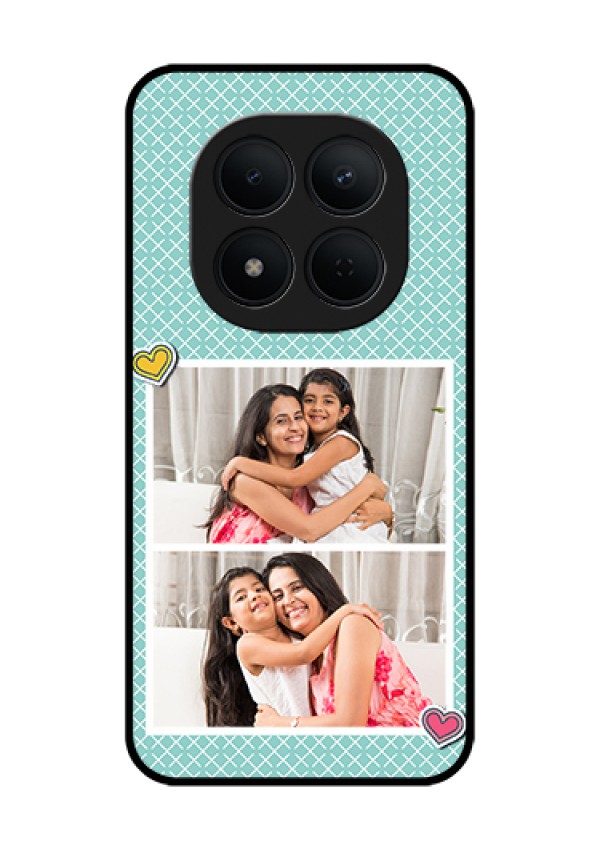 Xiaomi Redmi Note 15 Pro 5G Custom Glass Phone Case - 2 Image Holder With Pattern Design