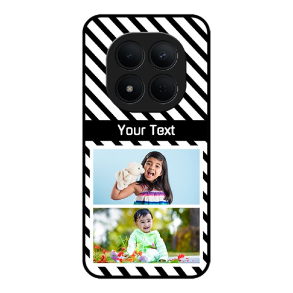 Xiaomi Redmi Note 15 Pro 5G Custom Glass Phone Case - Black And White Stripes Design Xiaomi Redmi Note 15 Pro 5G Custom Glass Phone Case - Black And White Stripes Design