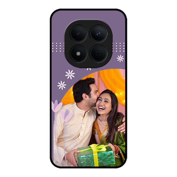 Xiaomi Redmi Note 15 Pro 5G Custom Glass Phone Case - Lavender Flowers Design