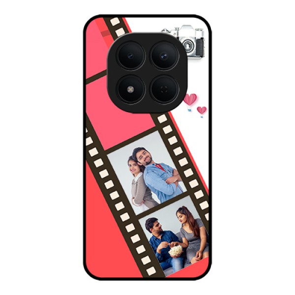 Xiaomi Redmi Note 15 Pro 5G Custom Glass Phone Case - 3 Image Holder With Film Reel Xiaomi Redmi Note 15 Pro 5G Custom Glass Phone Case - 3 Image Holder With Film Reel