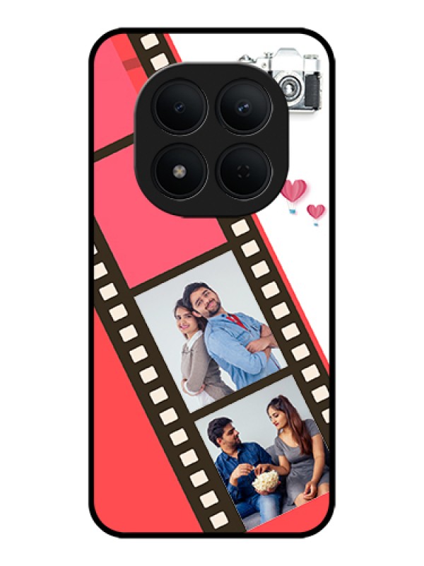 Custom Xiaomi Redmi Note 15 Pro 5G Custom Glass Phone Case - 3 Image Holder With Film Reel