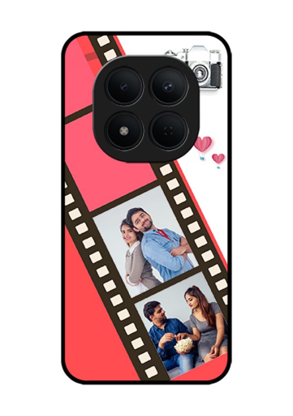 Xiaomi Redmi Note 15 Pro 5G Custom Glass Phone Case - 3 Image Holder With Film Reel