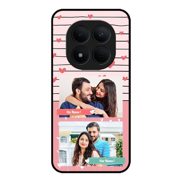 Xiaomi Redmi Note 15 Pro 5G Custom Glass Phone Case - Photo With Heart Design Xiaomi Redmi Note 15 Pro 5G Custom Glass Phone Case - Photo With Heart Design