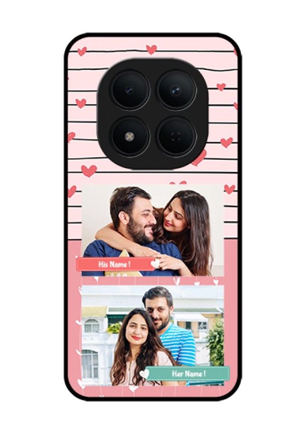 Xiaomi Redmi Note 15 Pro 5G Custom Glass Phone Case - Photo With Heart Design
