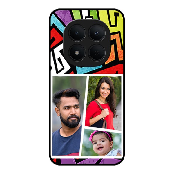 Xiaomi Redmi Note 15 Pro 5G Custom Glass Phone Case - Graffiti Pattern Design Xiaomi Redmi Note 15 Pro 5G Custom Glass Phone Case - Graffiti Pattern Design