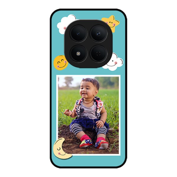 Xiaomi Redmi Note 15 Pro 5G Custom Glass Phone Case - Smiley Kids Stars Design Xiaomi Redmi Note 15 Pro 5G Custom Glass Phone Case - Smiley Kids Stars Design
