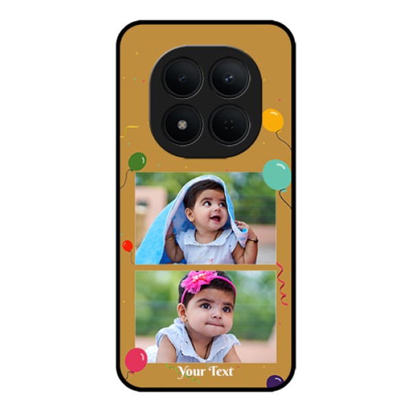 Xiaomi Redmi Note 15 Pro 5G Custom Glass Phone Case - Image Holder With Birthday Celebrations Design Xiaomi Redmi Note 15 Pro 5G Custom Glass Phone Case - Image Holder With Birthday Celebrations Design