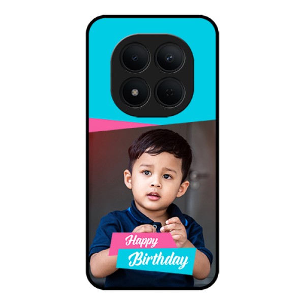 Xiaomi Redmi Note 15 Pro 5G Custom Glass Phone Case - Image Holder With 2 Color Design