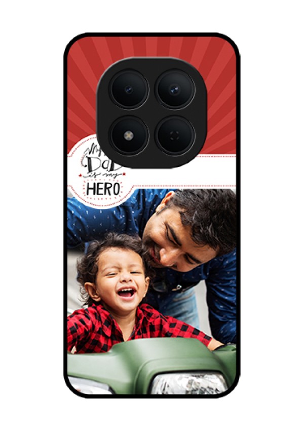 Xiaomi Redmi Note 15 Pro 5G Custom Glass Phone Case - My Dad Hero Design