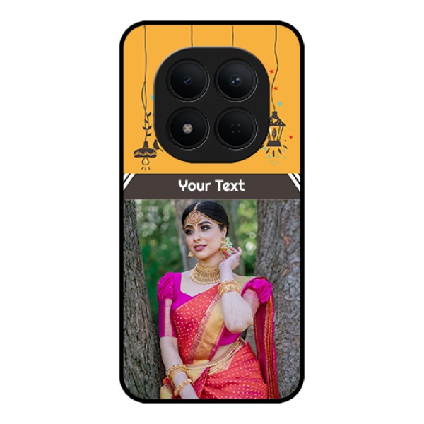 Xiaomi Redmi Note 15 Pro 5G Custom Glass Phone Case - With Family Picture And Icons