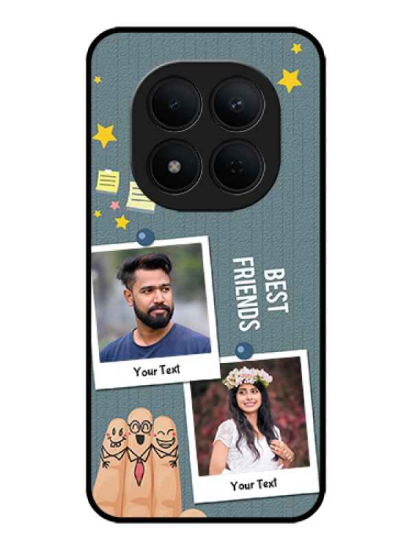 Custom Xiaomi Redmi Note 15 Pro 5G Custom Glass Phone Case - Sticky Frames And Friendship Design
