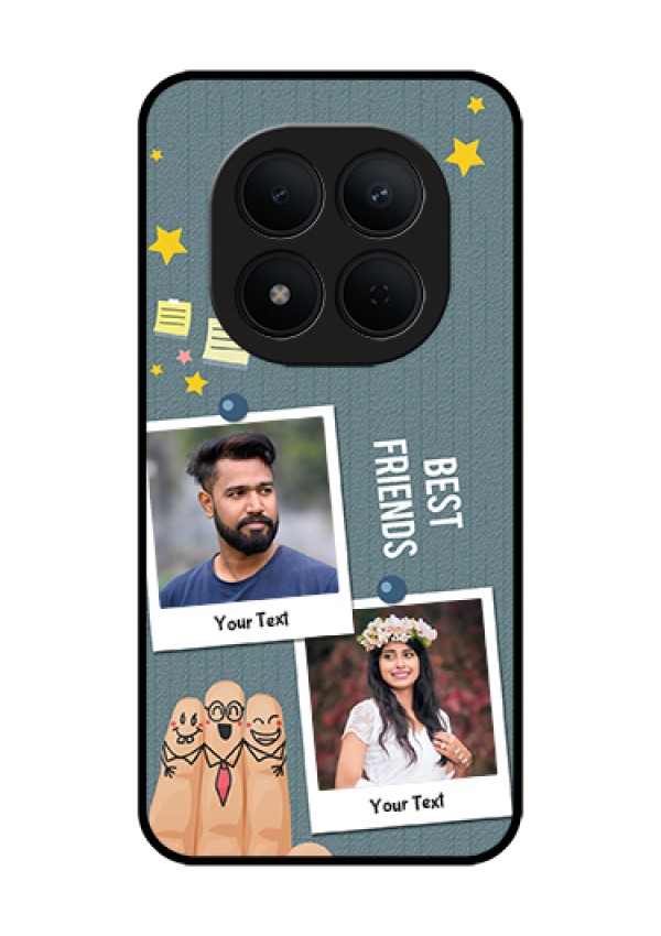 Xiaomi Redmi Note 15 Pro 5G Custom Glass Phone Case - Sticky Frames And Friendship Design