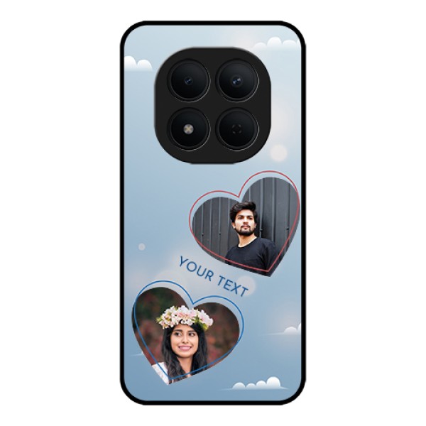 Xiaomi Redmi Note 15 Pro 5G Custom Glass Phone Case - Blue Color Couple Design Xiaomi Redmi Note 15 Pro 5G Custom Glass Phone Case - Blue Color Couple Design