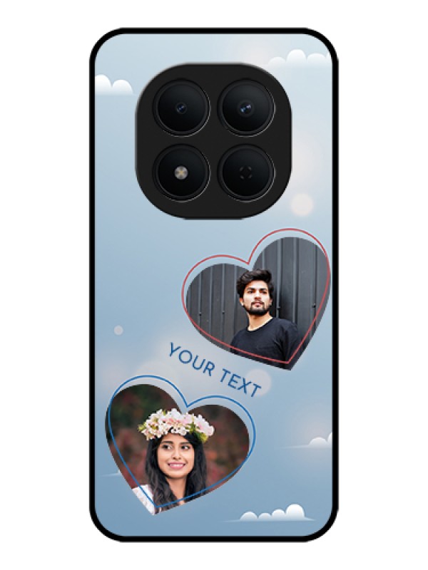 Custom Xiaomi Redmi Note 15 Pro 5G Custom Glass Phone Case - Blue Color Couple Design