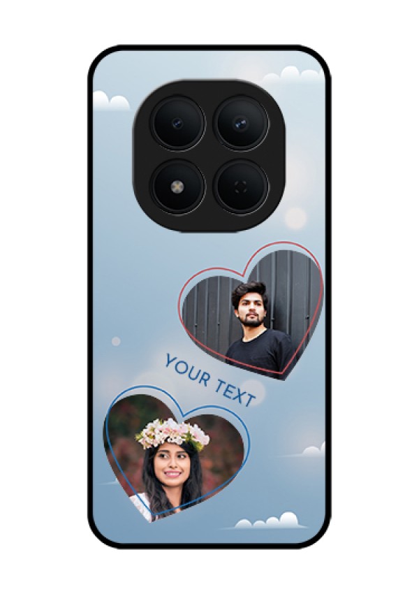 Xiaomi Redmi Note 15 Pro 5G Custom Glass Phone Case - Blue Color Couple Design