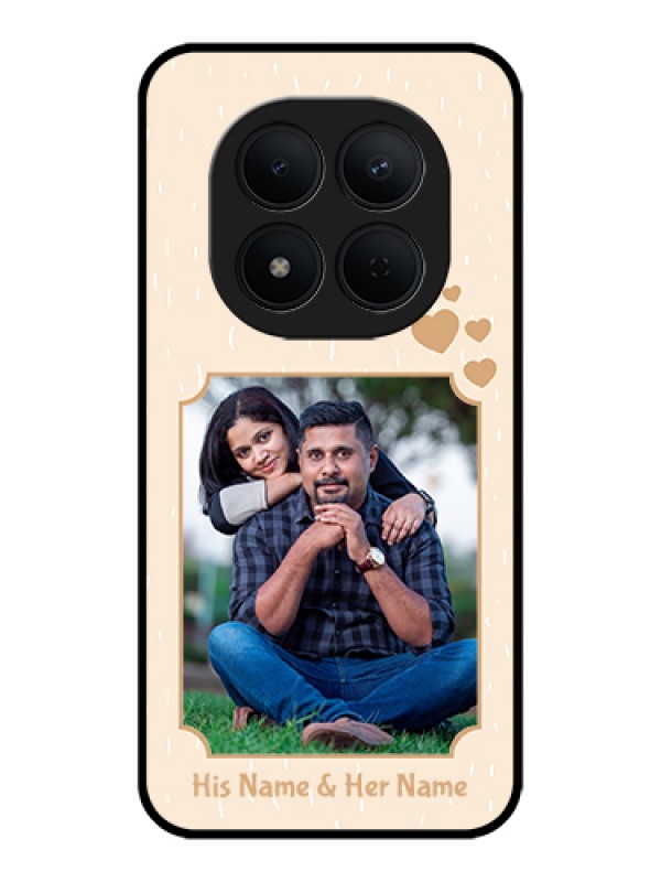 Custom Xiaomi Redmi Note 15 Pro 5G Custom Glass Phone Case - With Confetti Love Design