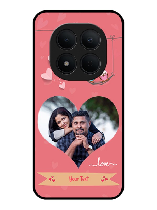 Custom Xiaomi Redmi Note 15 Pro 5G Custom Glass Phone Case - Peach Color Love Design