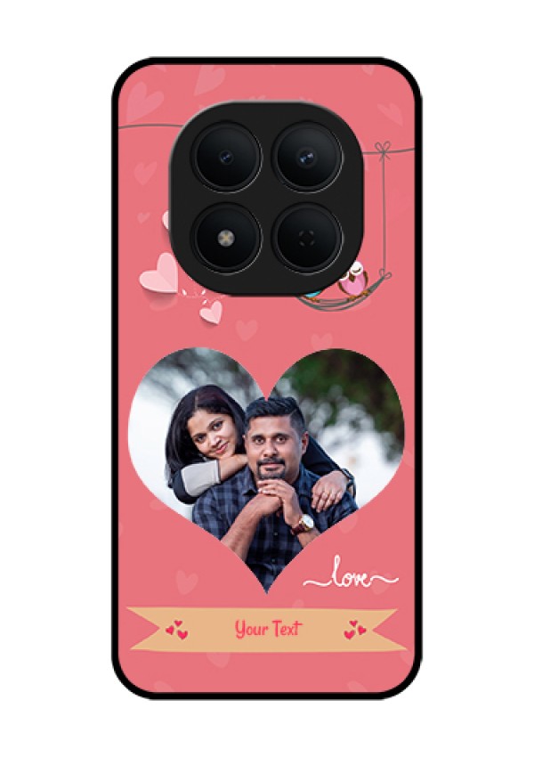 Xiaomi Redmi Note 15 Pro 5G Custom Glass Phone Case - Peach Color Love Design