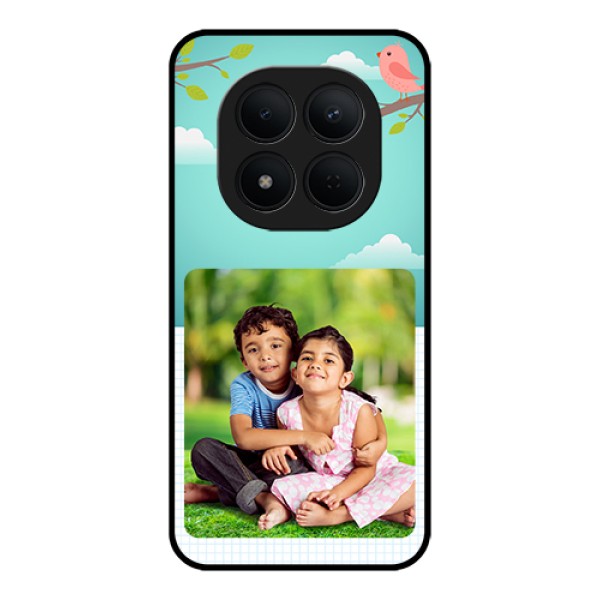 Xiaomi Redmi Note 15 Pro 5G Custom Glass Phone Case - Doodle Love Design
