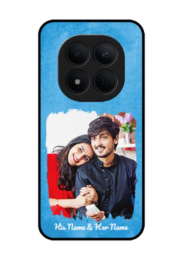 Xiaomi Redmi Note 15 Pro 5G Custom Glass Phone Case - Blue Color Vintage Design