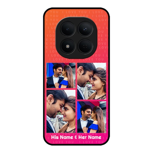 Xiaomi Redmi Note 15 Pro 5G Custom Glass Phone Case - I Love You Pink Design Xiaomi Redmi Note 15 Pro 5G Custom Glass Phone Case - I Love You Pink Design