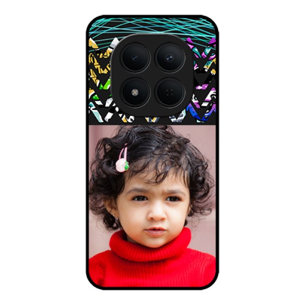 Xiaomi Redmi Note 15 Pro 5G Custom Glass Phone Case - Neon Abstract Design