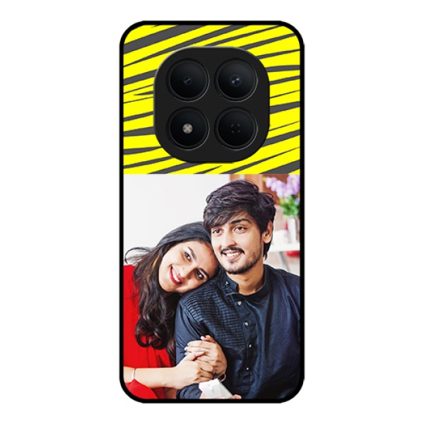 Xiaomi Redmi Note 15 Pro 5G Custom Glass Phone Case - Yellow Abstract Design Xiaomi Redmi Note 15 Pro 5G Custom Glass Phone Case - Yellow Abstract Design