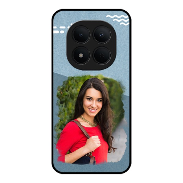 Xiaomi Redmi Note 15 Pro 5G Custom Glass Phone Case - Grunge Line Art Design