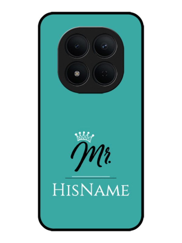 Custom Xiaomi Redmi Note 15 Pro 5G Custom Glass Phone Case - Mr With Name Design