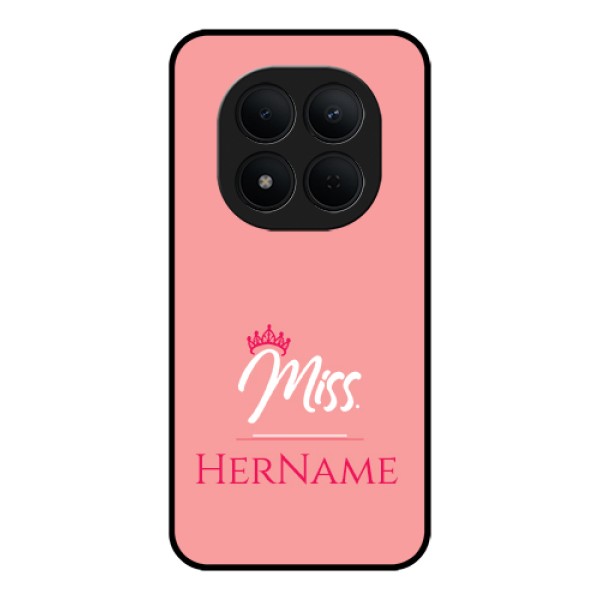 Xiaomi Redmi Note 15 Pro 5G Custom Glass Phone Case - Mrs With Name Design
