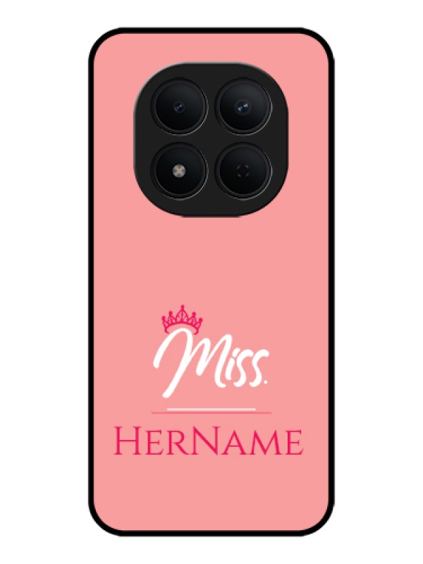 Custom Xiaomi Redmi Note 15 Pro 5G Custom Glass Phone Case - Mrs With Name Design