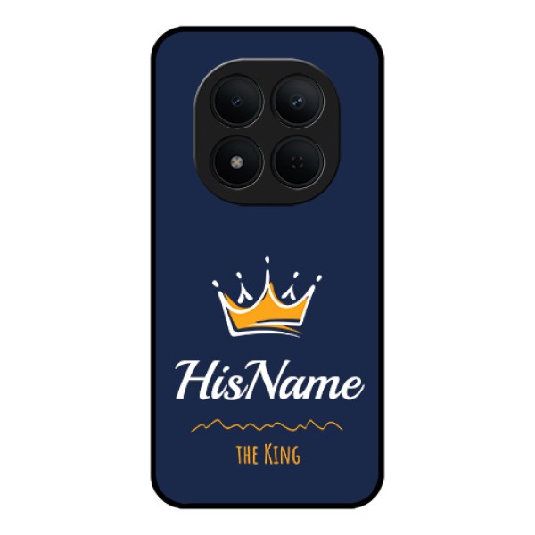 Xiaomi Redmi Note 15 Pro 5G Custom Glass Phone Case - King With Name Design Xiaomi Redmi Note 15 Pro 5G Custom Glass Phone Case - King With Name Design