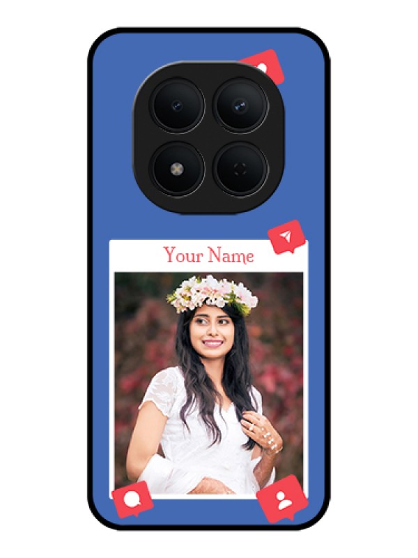 Custom Xiaomi Redmi Note 15 Pro 5G Custom Glass Phone Case - Like Share And Comment Design