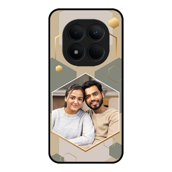 Xiaomi Redmi Note 15 Pro 5G Custom Glass Phone Case - Stylish Hexagon Pattern Design