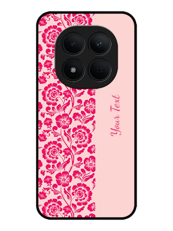 Custom Xiaomi Redmi Note 15 Pro 5G Custom Glass Phone Case - Attractive Floral Pattern Design