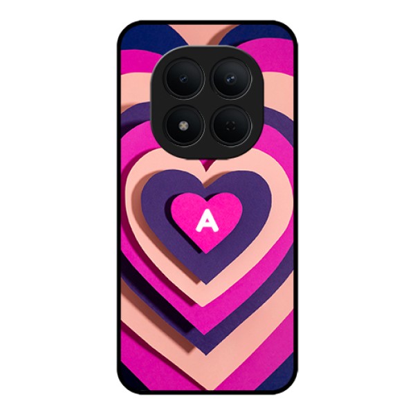 Xiaomi Redmi Note 15 Pro 5G Custom Glass Phone Case - Cute Heart Pattern Design