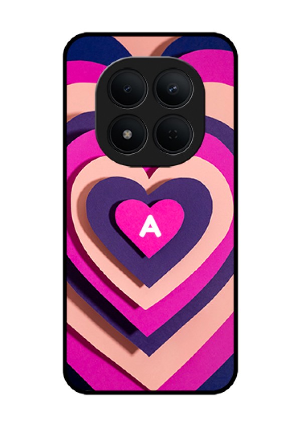 Xiaomi Redmi Note 15 Pro 5G Custom Glass Phone Case - Cute Heart Pattern Design