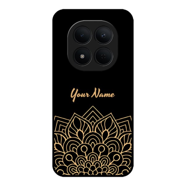 Xiaomi Redmi Note 15 Pro 5G Custom Glass Phone Case - Golden Mandala Design Xiaomi Redmi Note 15 Pro 5G Custom Glass Phone Case - Golden Mandala Design