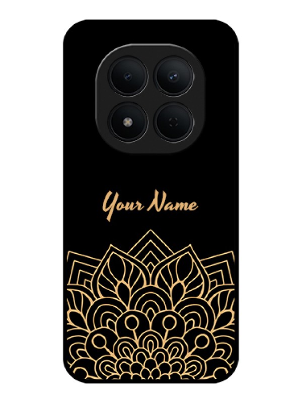 Custom Xiaomi Redmi Note 15 Pro 5G Custom Glass Phone Case - Golden Mandala Design