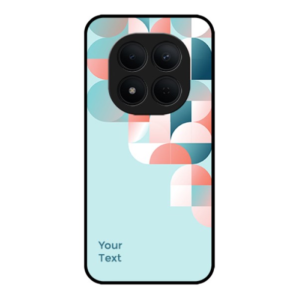 Xiaomi Redmi Note 15 Pro 5G Custom Glass Phone Case - Stylish Semi - Circle Pattern Design