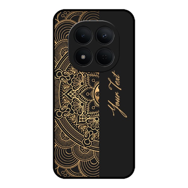 Xiaomi Redmi Note 15 Pro 5G Custom Glass Phone Case - Mandala Art With Custom Text Design Xiaomi Redmi Note 15 Pro 5G Custom Glass Phone Case - Mandala Art With Custom Text Design