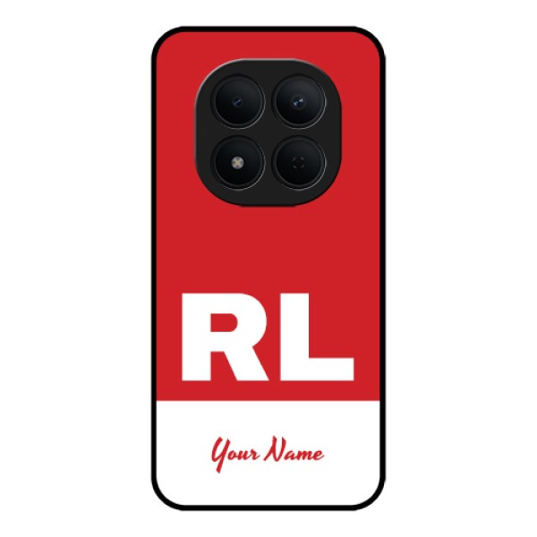 Xiaomi Redmi Note 15 Pro 5G Custom Glass Phone Case - Dual Tone Custom Text Design