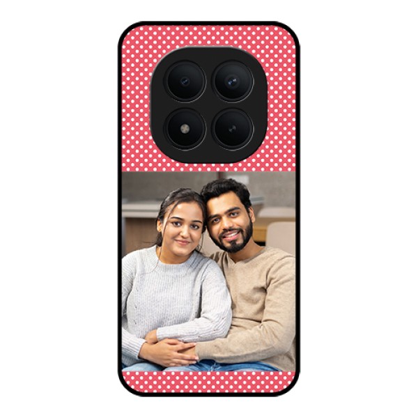 Xiaomi Redmi Note 15 Pro Plus 5G Custom Glass Phone Case - White Dotted Design