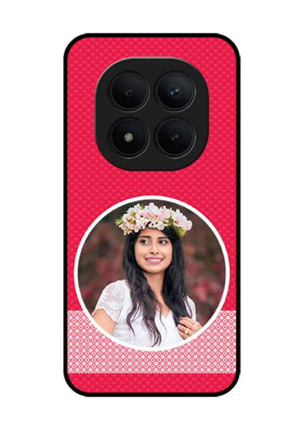 Xiaomi Redmi Note 15 Pro Plus 5G Custom Glass Phone Case - Pink Color Pattern Design