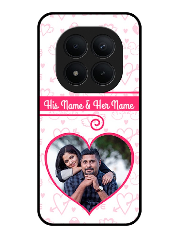 Custom Xiaomi Redmi Note 15 Pro Plus 5G Custom Glass Phone Case - Heart Shape Love Design