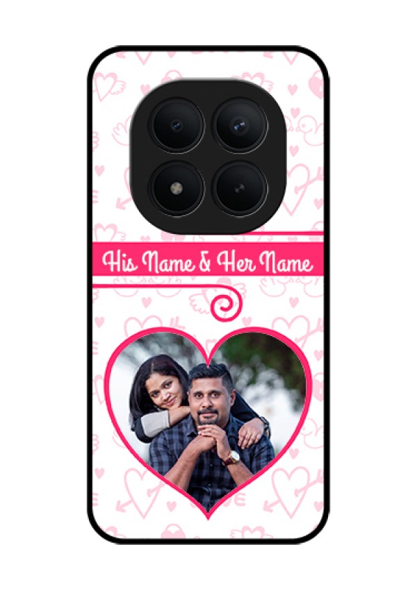 Xiaomi Redmi Note 15 Pro Plus 5G Custom Glass Phone Case - Heart Shape Love Design